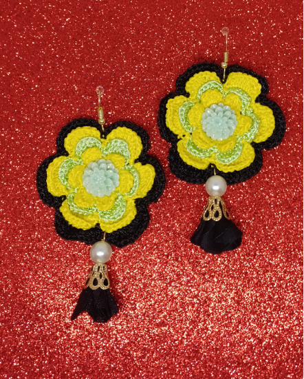 Dizajnové náušnice "Kvetinový ateliér"